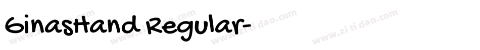 GinasHand Regular字体转换